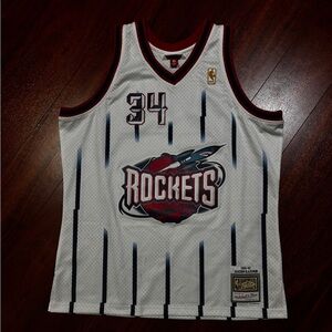 Mitchell & Ness Rockets White and Red Jersey